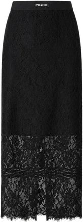 Pinko Pinko, Rokken, Dames, Zwart, XS, Katoen, Midi Rok