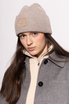 Acne Studios Cap With Logo Patch, Unisex, Beige