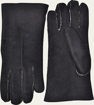 Guanti Giglio Fiorentino Lambskin Shearling-Lined Gloves