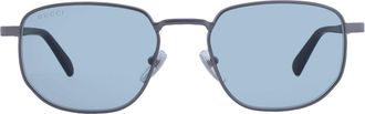 Gucci Blue Rectangular Mens Sunglasses GG2093S 002 54
