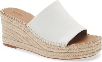 Nordstrom Rack Claire Jute Wedge Slide Sandal in White Natural at Nordstrom Rack, Size 6.5