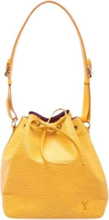 Louis Vuitton Pre-owned Bucket Bags, female, Yellow, Size: ONE SIZE Pre-owned Petit Noe