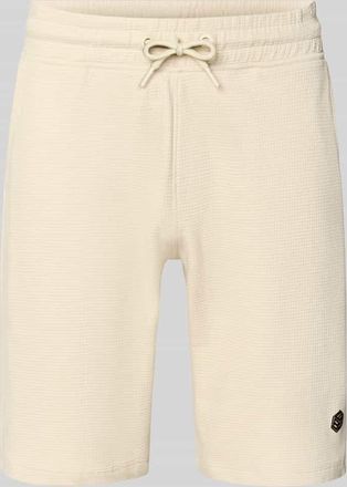 Blend Straight Fit Shorts mit Logo-Stitching Modell Fillip in Sand, Gr&ouml;&szlig;e 3XL