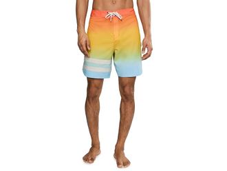 Hurley Phantom-Eco Block Party 18 Boardshorts Mens Swimwear Orange Gradient : 36, Polyester/Elastane
