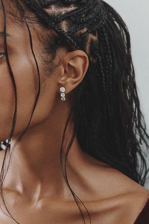 Nadri Melody J Hoop Earrings