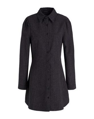 8 by YOOX PINSTRIPED FLANNEL SHIRT DRESS