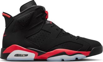 Nike Jordan Mens Retro 6 - Basketball Shoes Black/Light Crimson Size 10.0