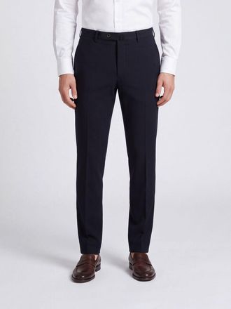 Incotex Slim Fit Pleated Stretch Virgin Wool Tailored Trousers
