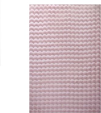 Nazar Rugs Alfombra suave efecto burbujas rosa 200x290