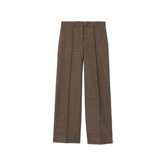 Burberry Brown Flat Front Pants