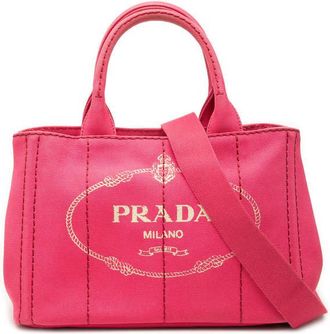Prada Pre-owned Prada Small Canvas Canapa Logo Tote Ladies I0FZ76A7103CPZF6