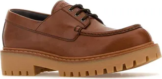 Prada Mens St. Moritz Derby Shoe Brown Calfskin