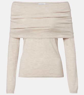 Max Mara Faretra off-shoulder cashmere sweater