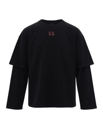 44 Label Group Double Black Long-Sleeve T-Shirt
