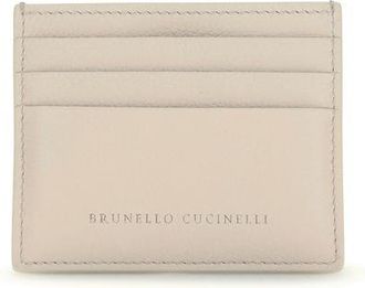 Brunello Cucinelli Beige Kalfsleren Bos Taurus Portemonnee