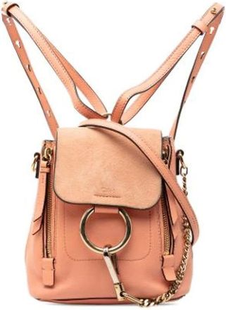 Chlo&eacute; Pre-owned Backpacks, female, Pink, Size: ONE SIZE Pre-owned Leather backpacks
