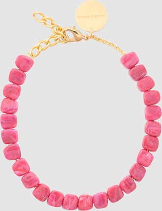 Vanessa Baroni Collier Mini Organic Shaped Raspberry Marble