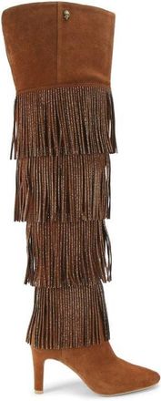 Kurt Geiger Shoreditch Over the Knee Boot in Open Brown at Nordstrom, Size 8.5Us