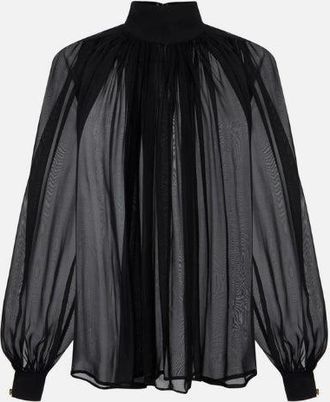 Elisabetta Franchi Voile Blouse