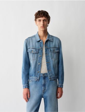 Calvin Klein Mens Travis Denim Jacket - Blue - 42