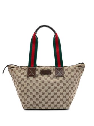 Gucci 2000-2015 GG Canvas Web tote bag - Brown