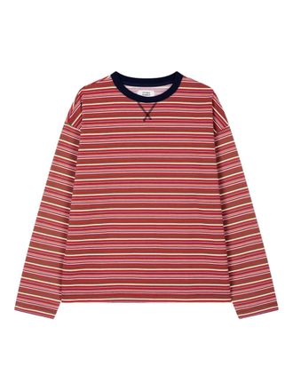 TOMBOY striped long-sleeved T-shirt - Red