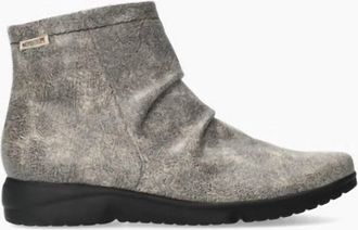 Mephisto Rezia Womens Ruched Ankle Boots In Fog Mikado