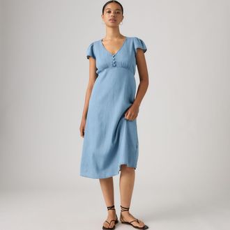 Levi's Lilith Lightweight Midi Dress - Womens - XS - Medium Wash / Hey Good Lookin