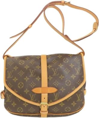 Louis Vuitton Pre-owned Cross Body Bags, female, Brown, Size: ONE SIZE Pre-owned Saumur 30 Shoulder Bag