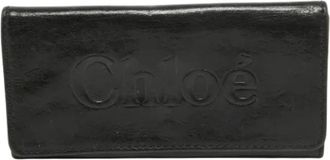 Chlo&eacute; Tweedehands leren portemonnees - Dames - Vintage Accessoires - Zwart - ONE Size - Vintage
