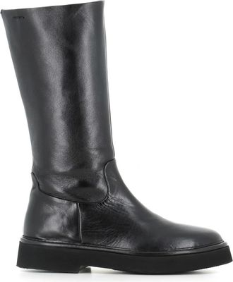 Alexander Hotto Laarzen Zwart - Dames - Hoge Laarzen - Zwart - 39 EU - Leer - Schoenen