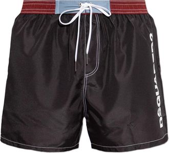 Dsquared2 Zwemshorts - Heren - Strandmode - Blauw - L - Polyester - Badmode