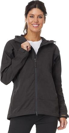 Fjällräven Abisko Lite Trekking Jacket Womens Clothing Dark Grey/Black : LG, Polyester/Cotton