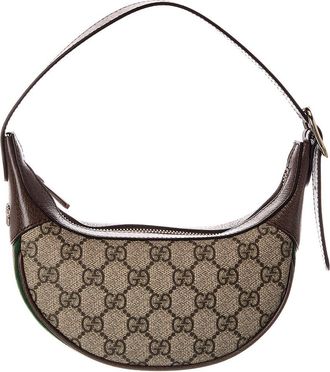 Gucci Ophidia Small Gg Supreme Canvas & Leather Hobo Bag