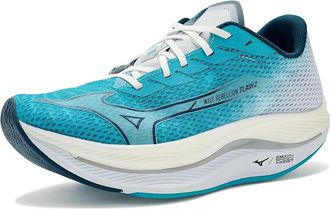 Mizuno Wave Rebellion Flash 2 Womens Shoes River Blue/Blue Wing Teal : Womens 10.5 B - Medium, Synthetic