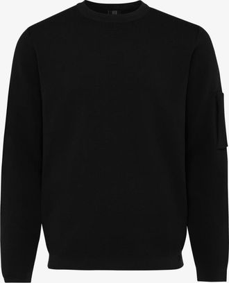 Genti Cool dry Heavy Crewneck | Zwart