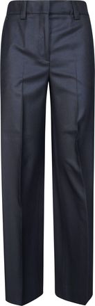 Incotex Palazzo Flannel High-Waisted Trousers