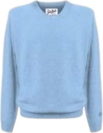 MC2 Saint Barth Regent Crewneck Sweater - Heren - Ronde hals truien - Blauw - L - Wol - Truien & Vesten