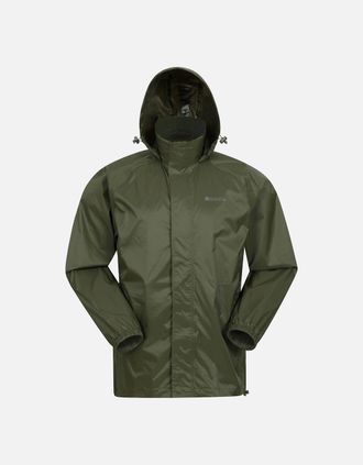 Mountain Warehouse Mens Mountain Warehouse Mens Pakka II Waterproof Jacket - Green - Size: Regular/36