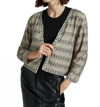 Sundays Beaded Jacket In Beige