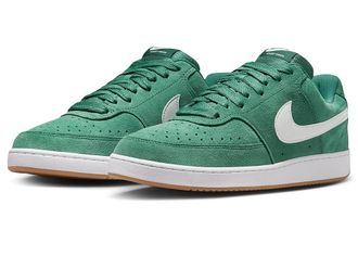 Nike Court Vision Low Flyease Mens Shoes Evergreen Aura/White/Gum Med Brown : 11.5 D - Medium, Leather