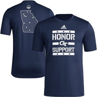 adidas Mens adidas Navy Georgia Tech Yellow Jackets Honor & Support Pre-Game T-Shirt at Nordstrom, Size X-Large