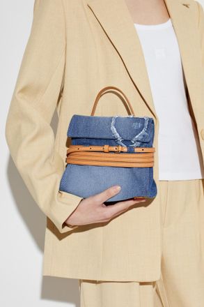 Moschino Denim Handbag, Womens, Blue