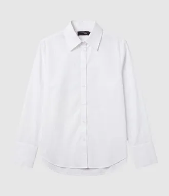 Jeanne Vouland Chemise Droite Rita Blanche