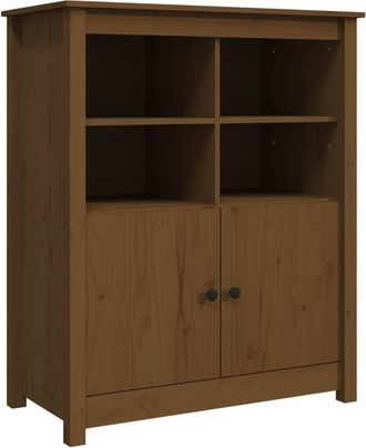 Berkfield Home Sideboard Honey Brown 83x41.5x100 cm Solid Wood Pine