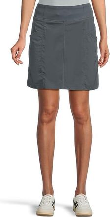 Prana Koen Skort Womens Skort Grey Blue : XXL (Womens 18), Polyester/Nylon/Elastane