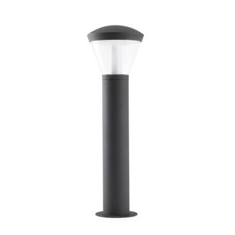 Netlighting Shelby LED Outdoor Bollard Light White Dark Grey IP65