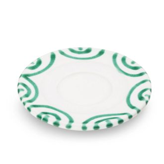 Gmundner Keramik Gmundner Cer&aacute;mica Plato Verde Flameado Espresso (&oslash; 11cm)