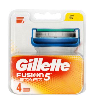 Gillette Lames De Rechange Pour Rasoir Gillette Fusion5 Start Pour Hommes, Paquet De 4 Pi&egrave;ces