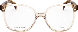 Rag & Bone Ladies Beige Rectangular Eyeglass Frames RNB3053-1